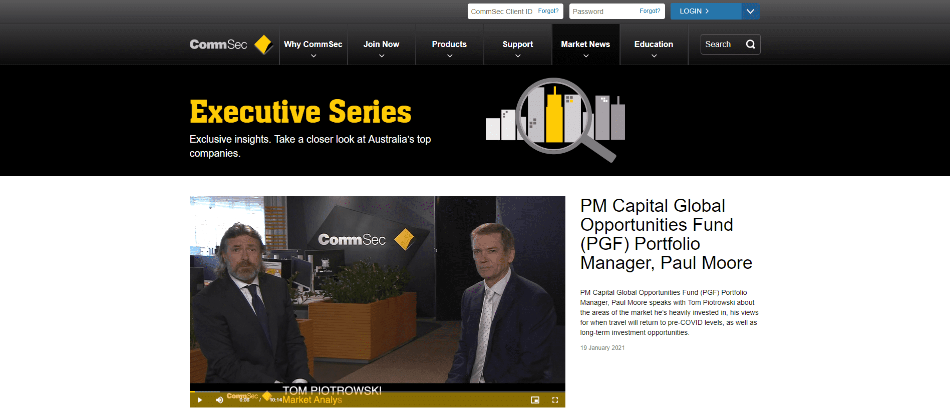 CommSec Review Executive Series